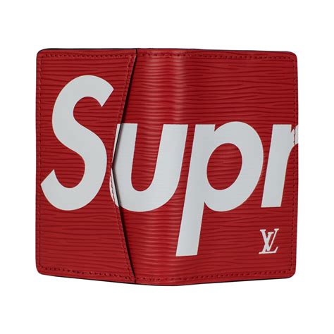 LOUIS VUITTON X SUPREME Epi Pocket Organizer Red